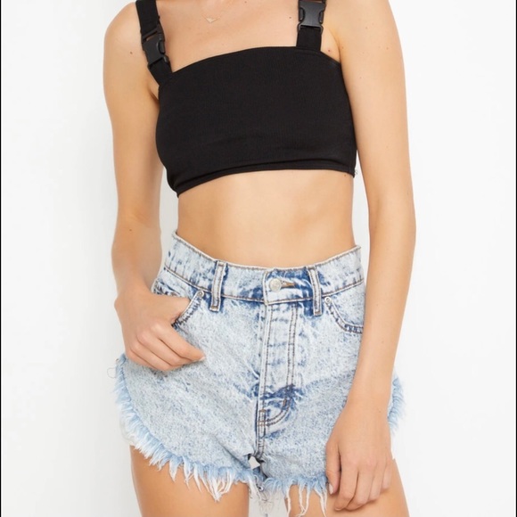 REVICE Side Chick / Bowie Wash Jean shorts - Picture 3 of 5